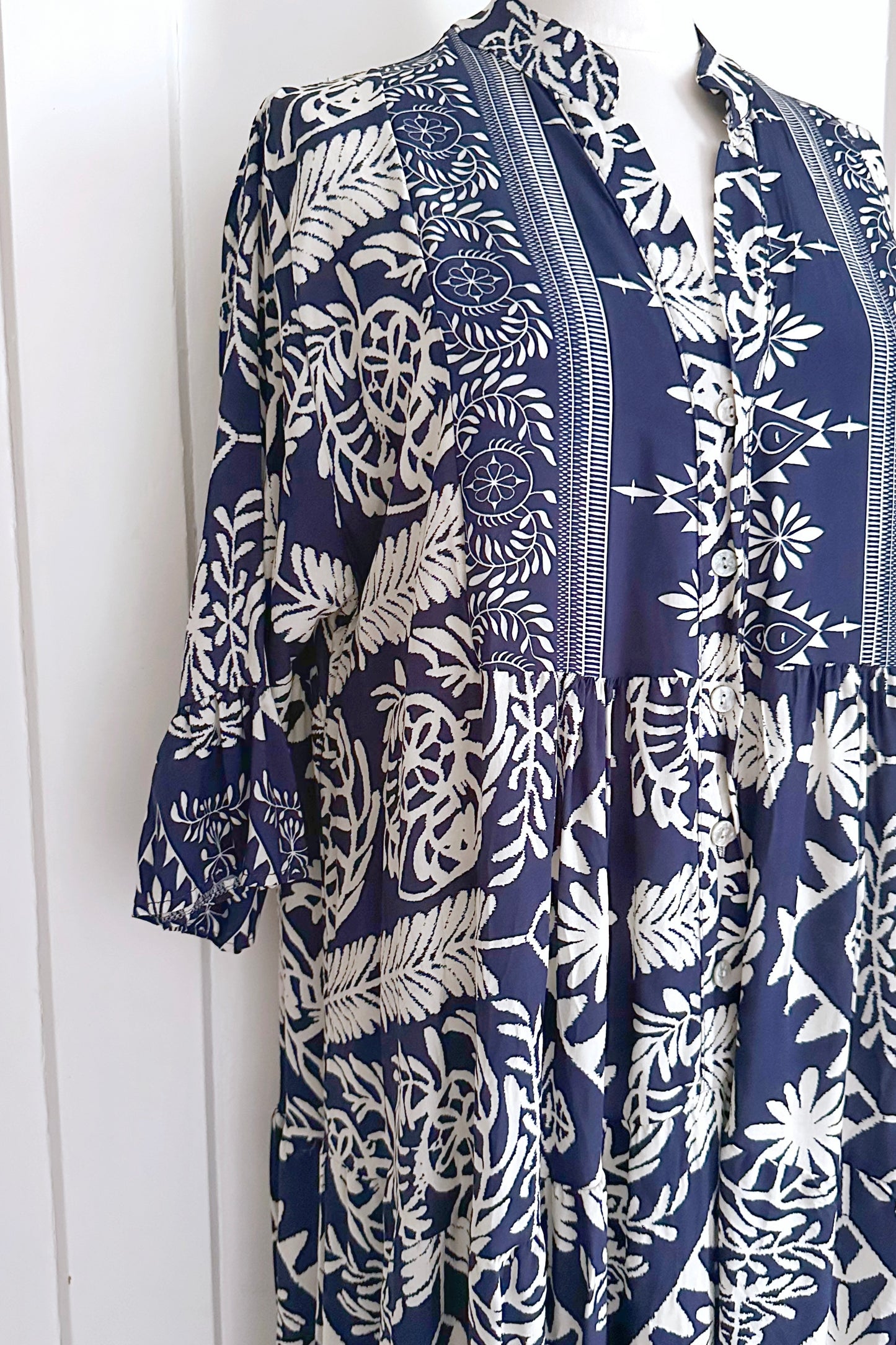 Maxi-Viskosekleid mit Print