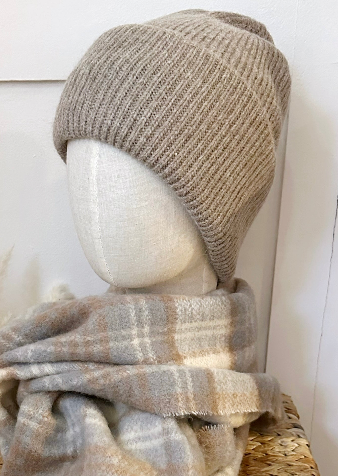 Angora wool hat