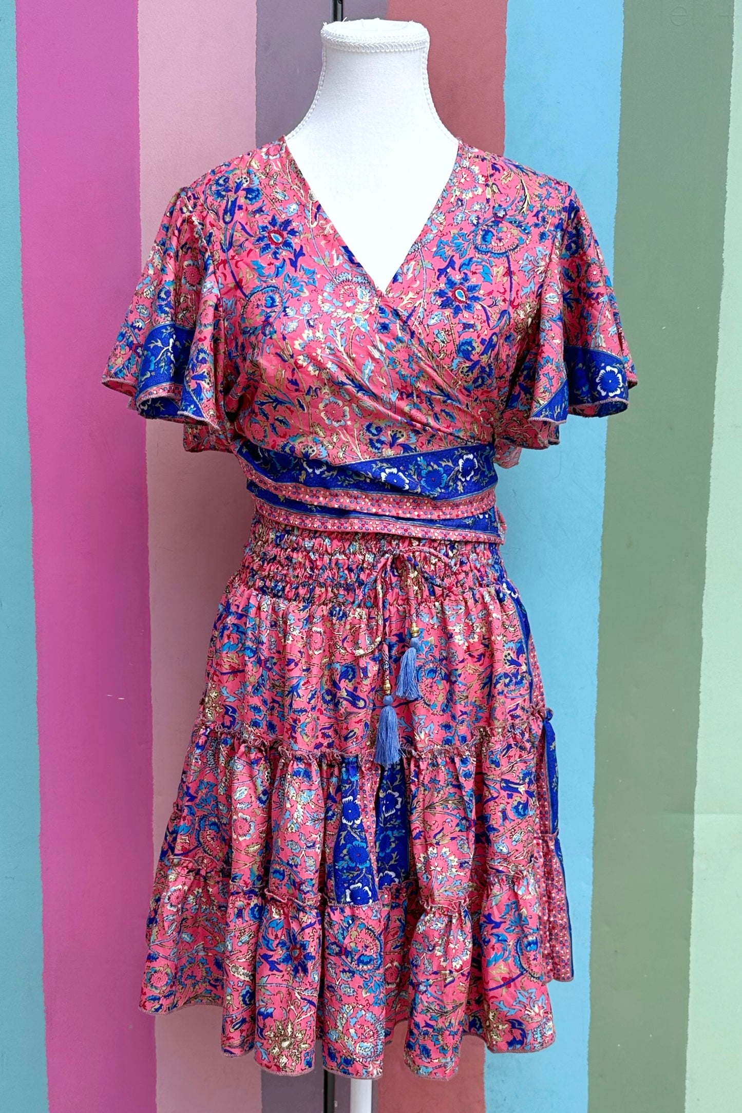Bluse mit indischem Muster