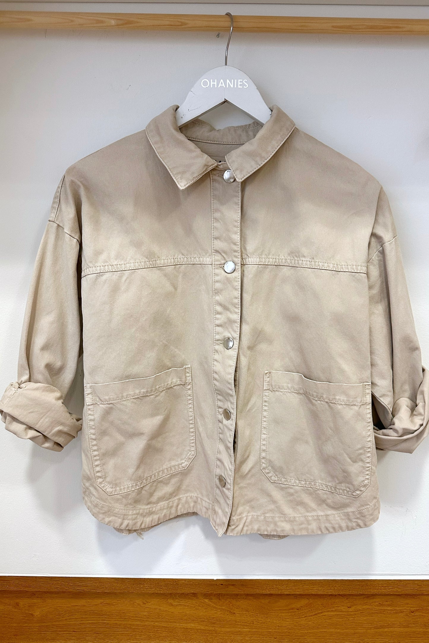 Handgemachte Jeansjacke mit Fransen