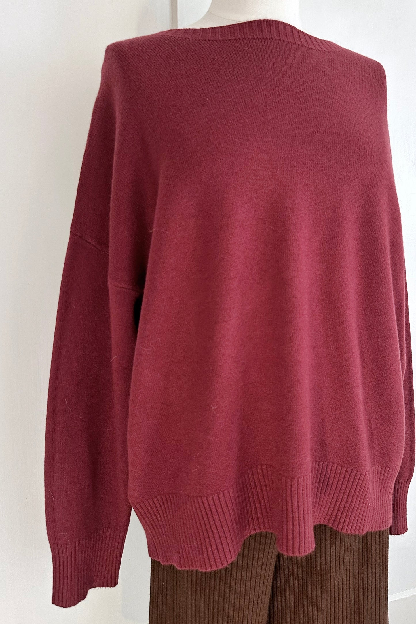 Weicher Strickpullover mit Rundhals