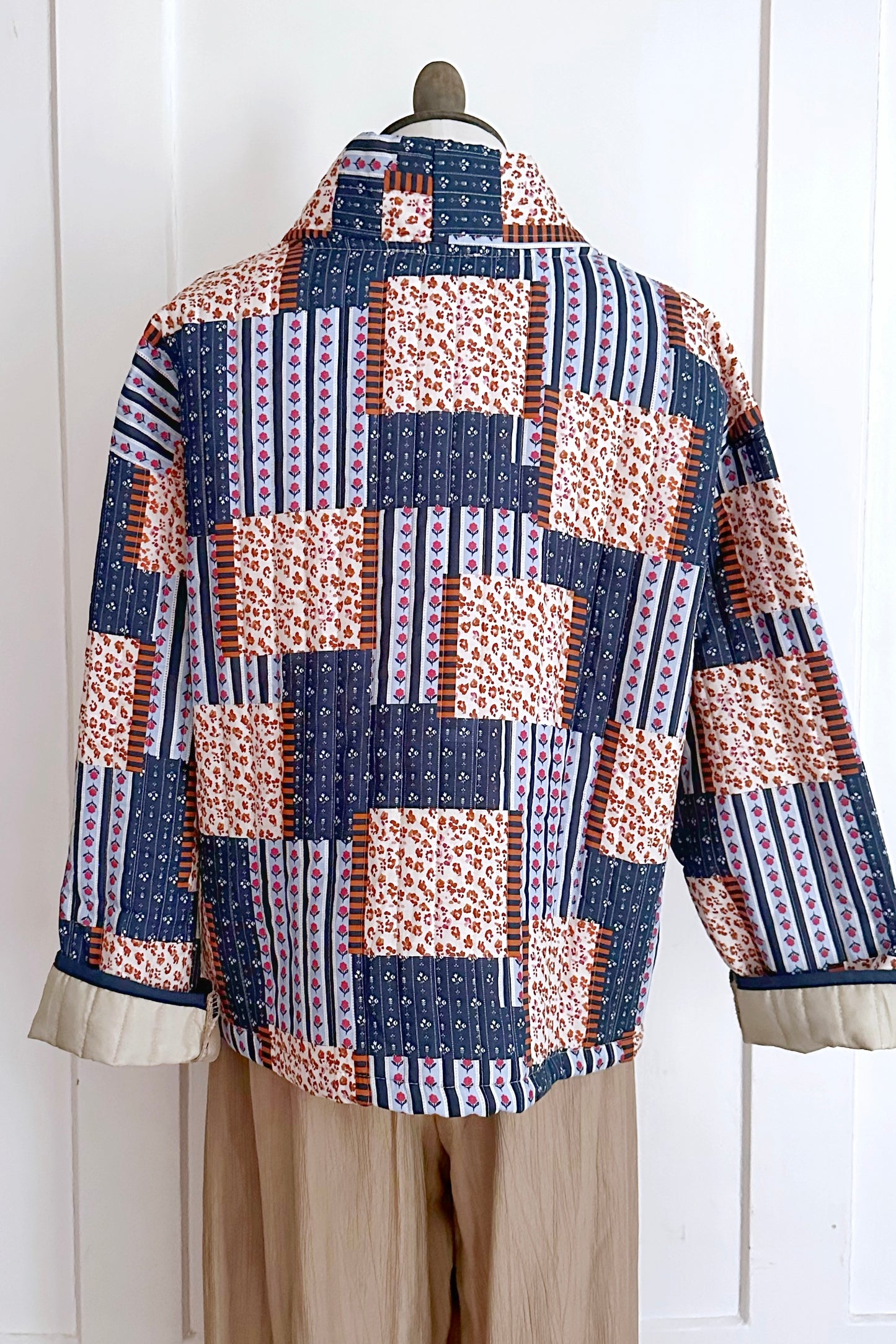 Gesteppte Baumwolljacke Patchwork
