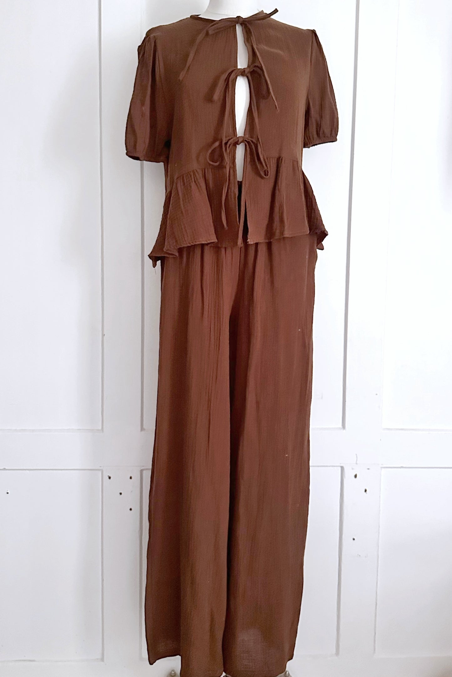 Musselin Taillenhose aus Baumwolle