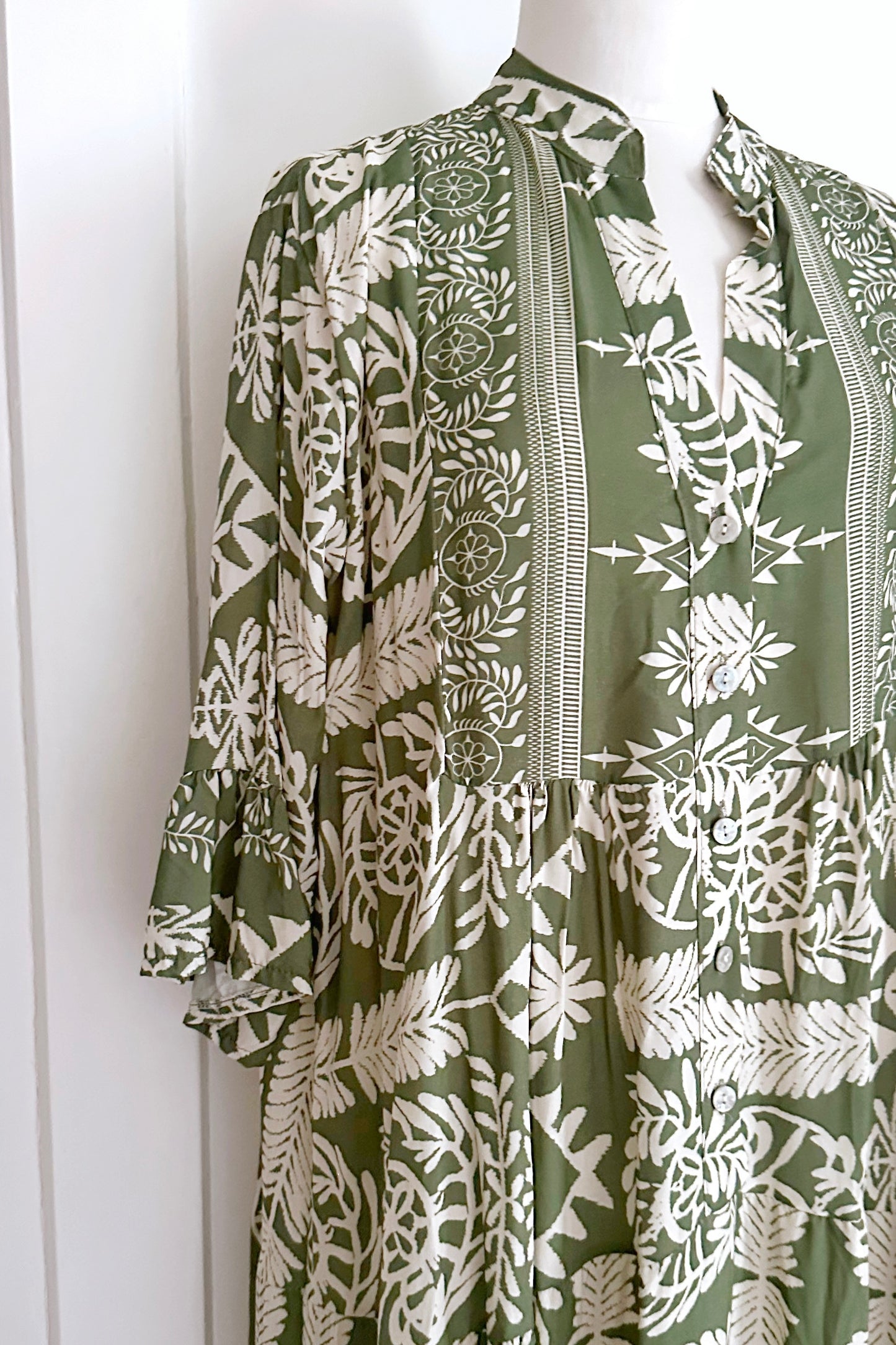 Maxi-Viskosekleid mit Print