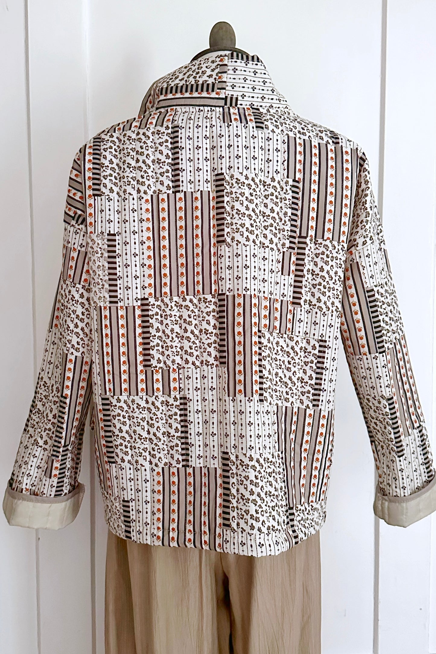 Gesteppte Baumwolljacke Patchwork