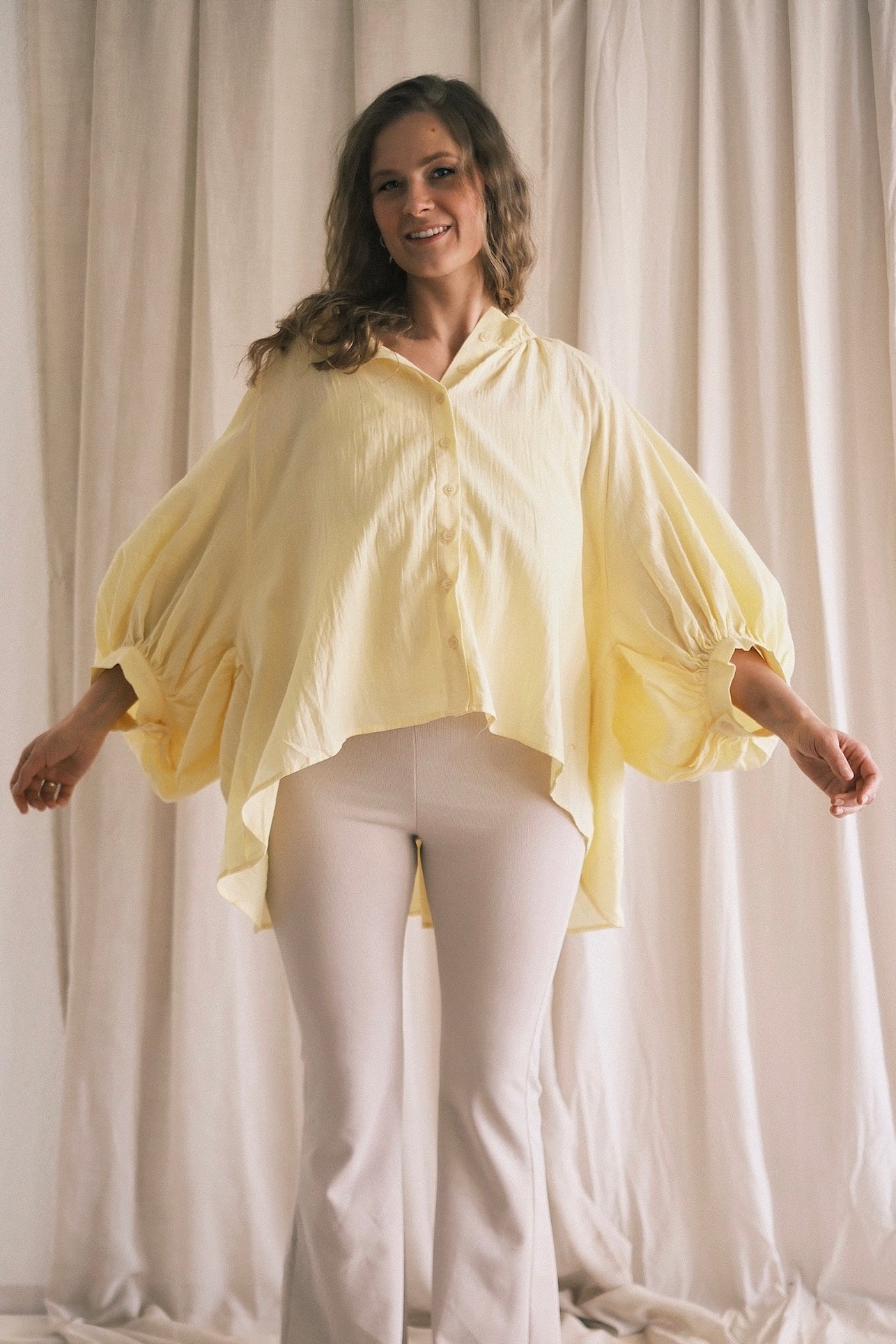 Oversized Baumwollbluse
