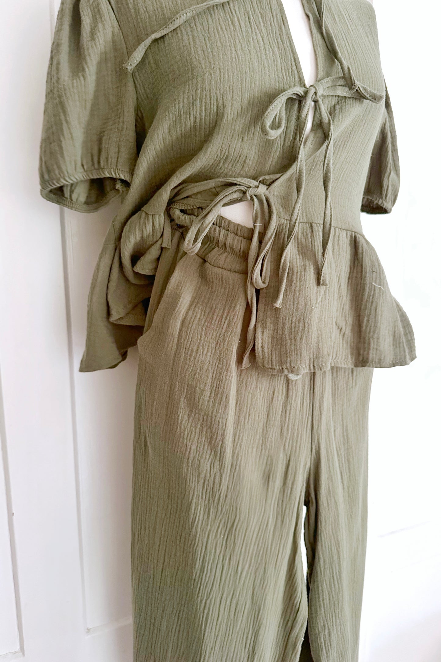 Musselin Taillenhose aus Baumwolle