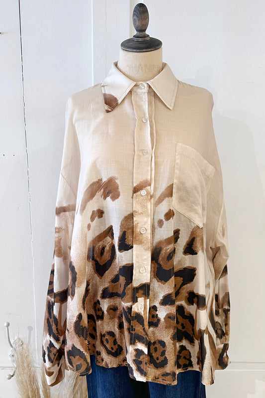 Blouse Leopardcotton