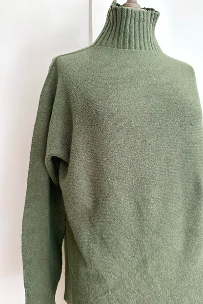 Strickpullover mit Stehkragen aus Viskose