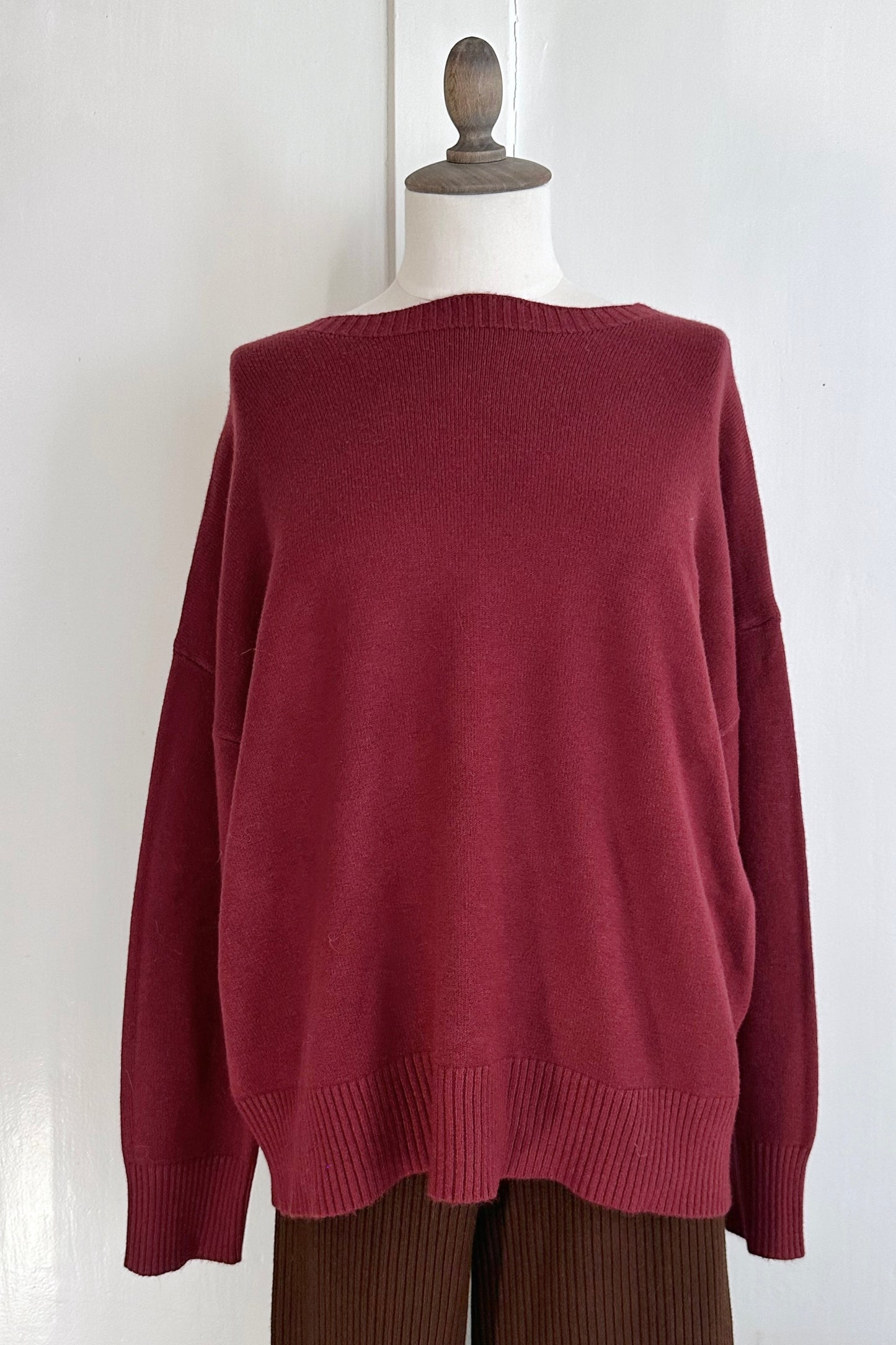 Weicher Strickpullover mit Rundhals