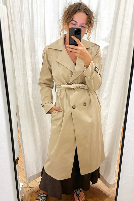 Trenchcoat aus Baumwolle