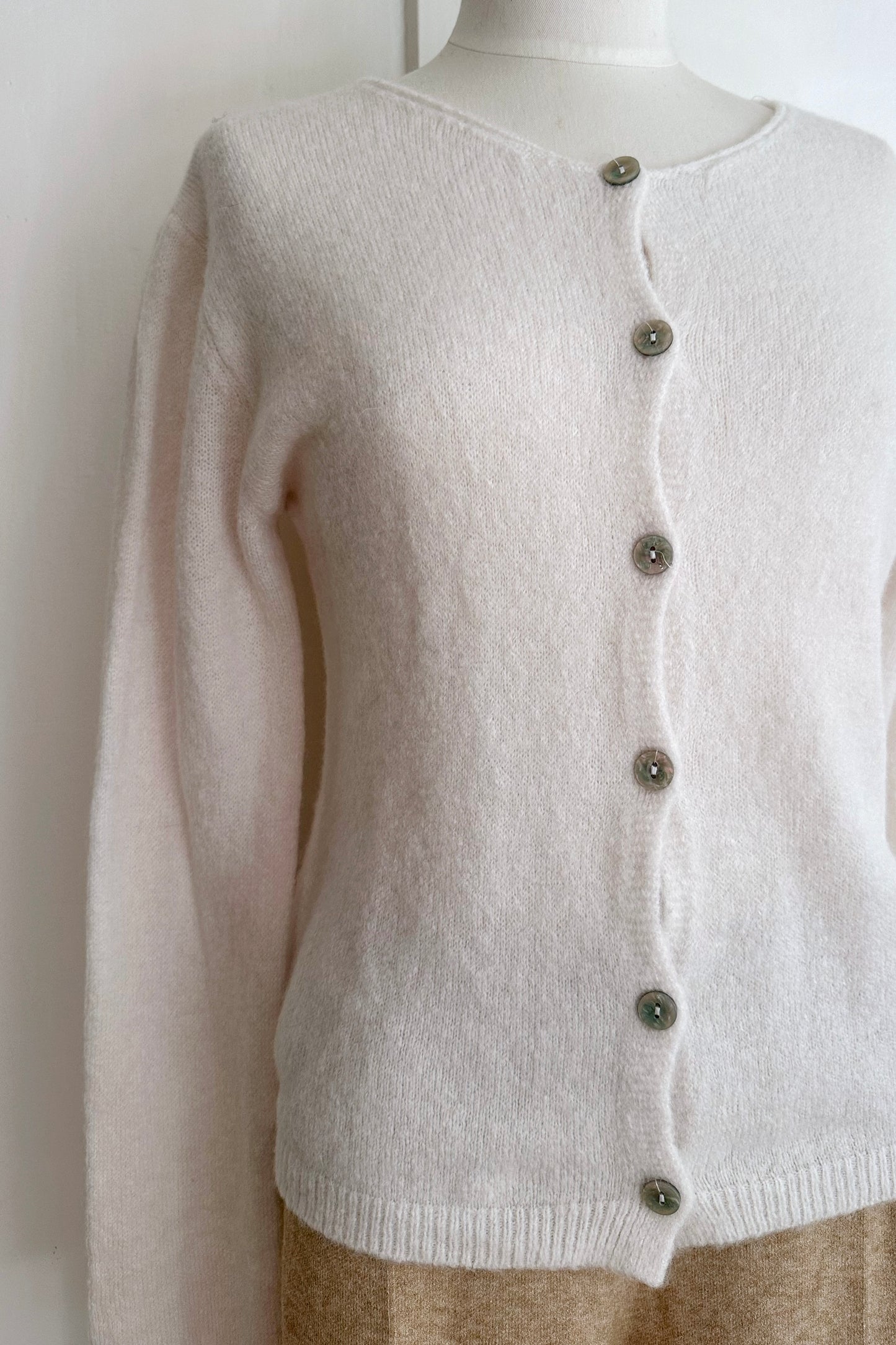 Strickcardigan mit Alpakawolle