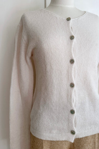 Strickcardigan mit Alpakawolle