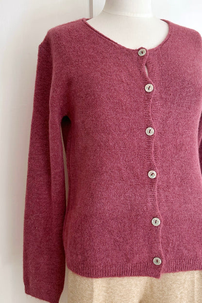 Strickcardigan mit Alpakawolle