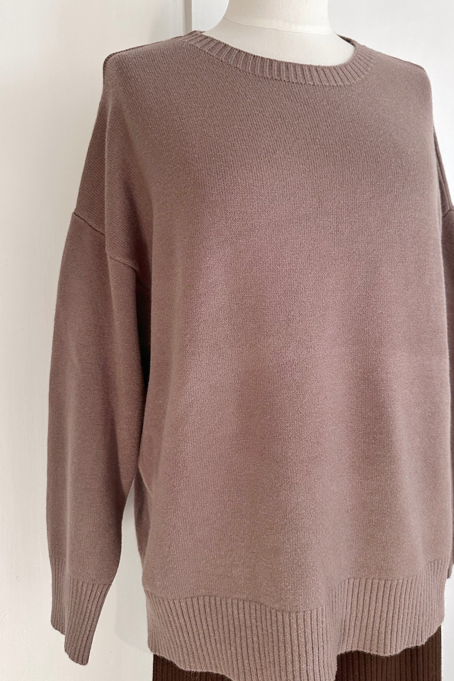 Weicher Strickpullover mit Rundhals