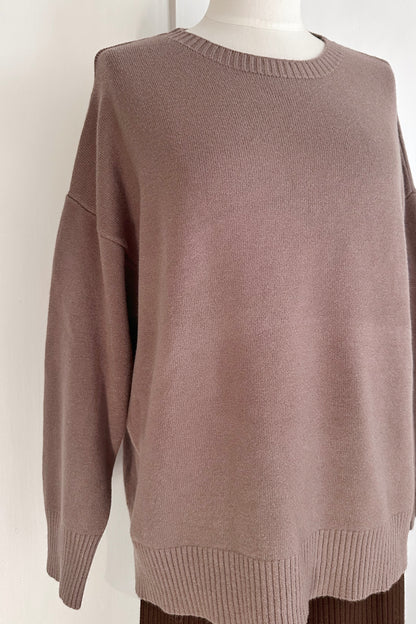 Weicher Strickpullover mit Rundhals