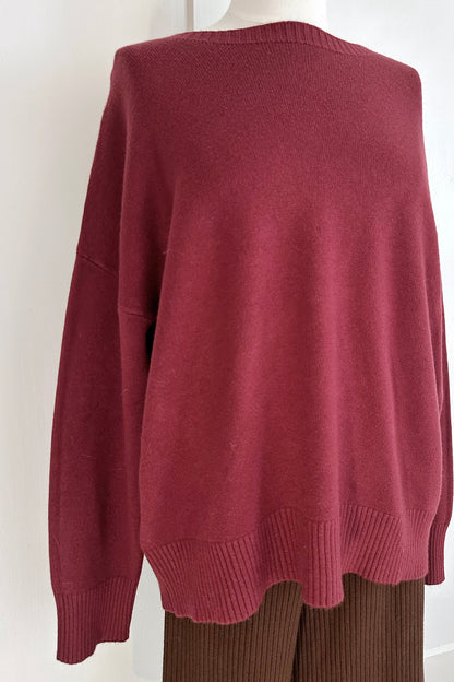 Weicher Strickpullover mit Rundhals