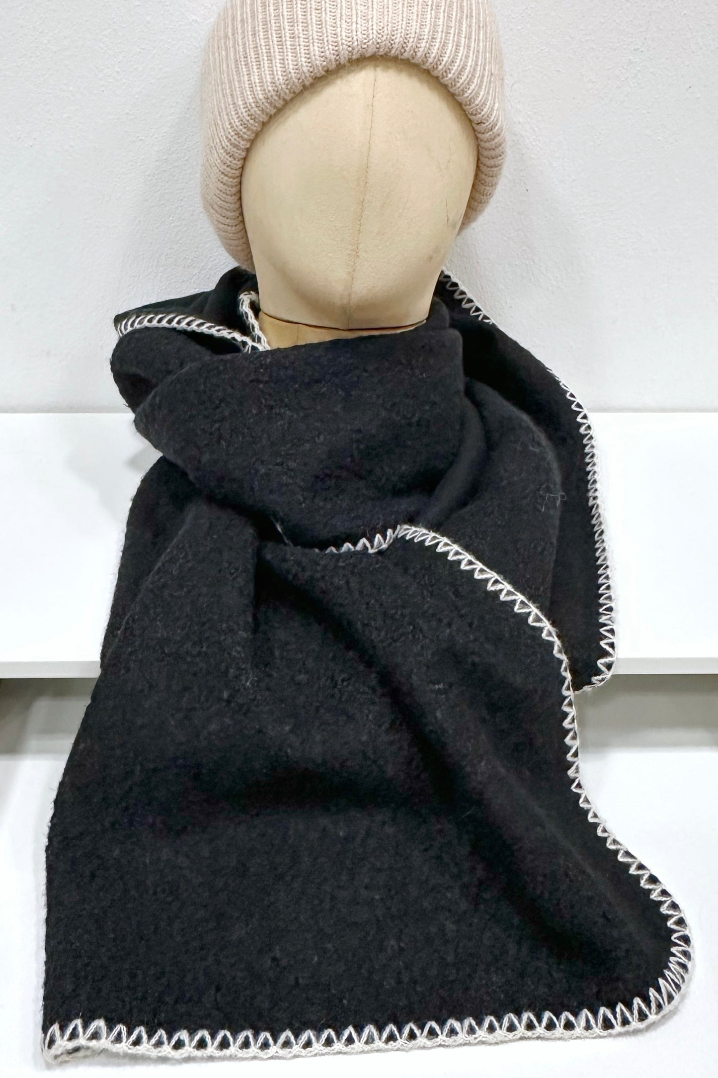 Kuschelschal mit Zickzack