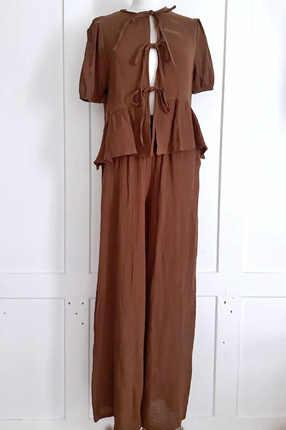 Musselin Taillenhose aus Baumwolle