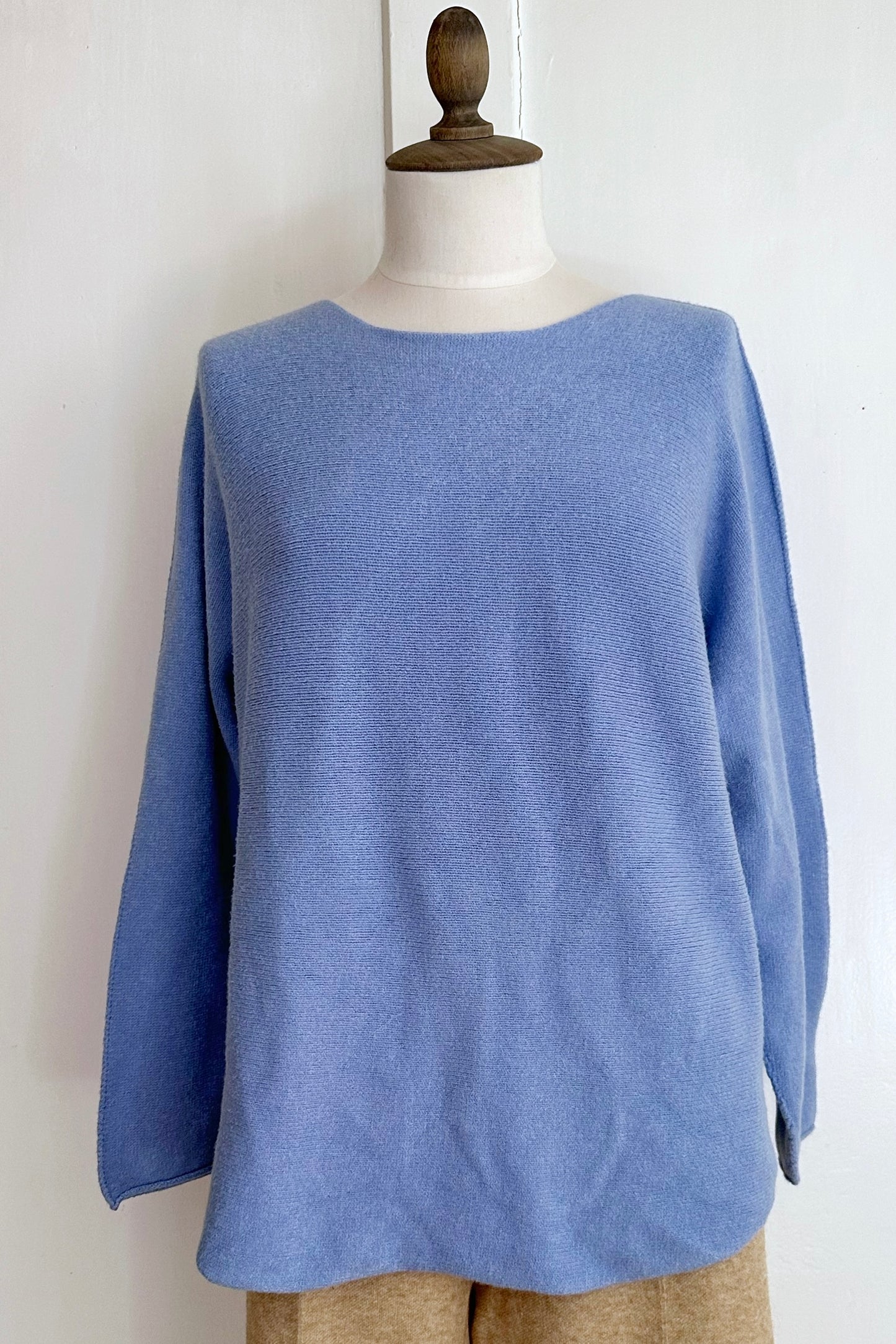 Strickpullover mit Rundhals aus Viskose