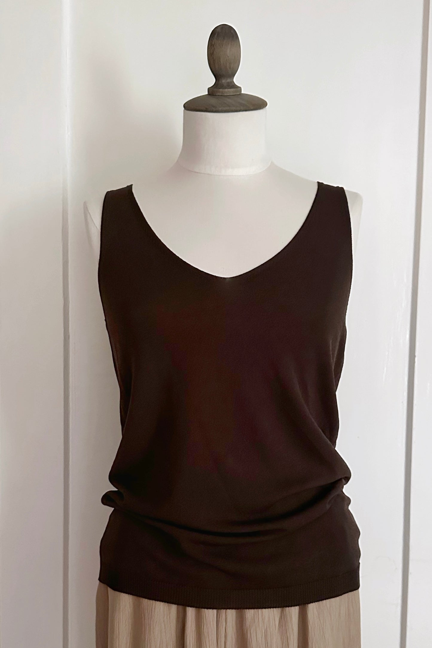 Hüftlanges Feinstricktop aus Viskose