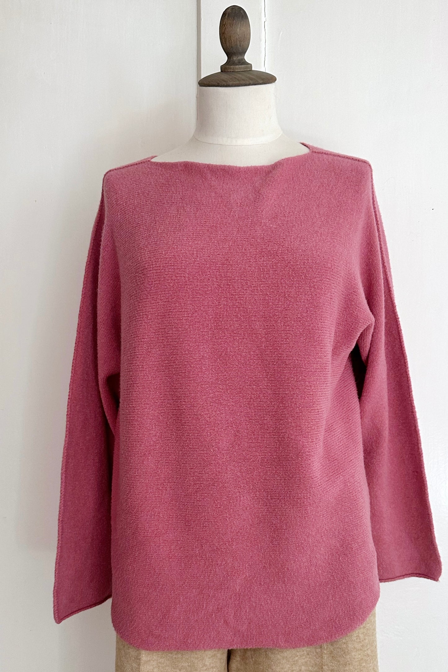 Strickpullover mit Rundhals aus Viskose