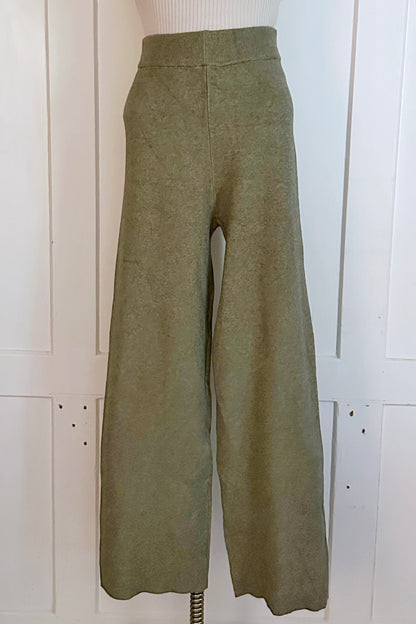 Strickhose mit elastischem Bund