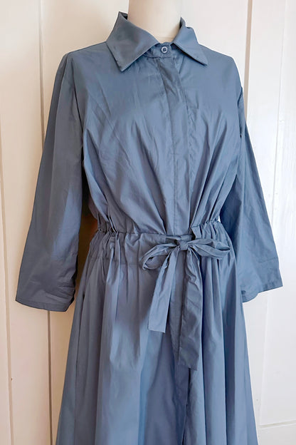 Baumwollblusenkleid Midi