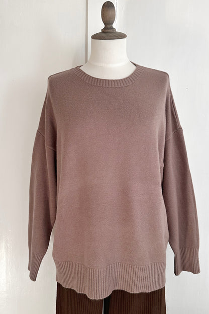 Weicher Strickpullover mit Rundhals