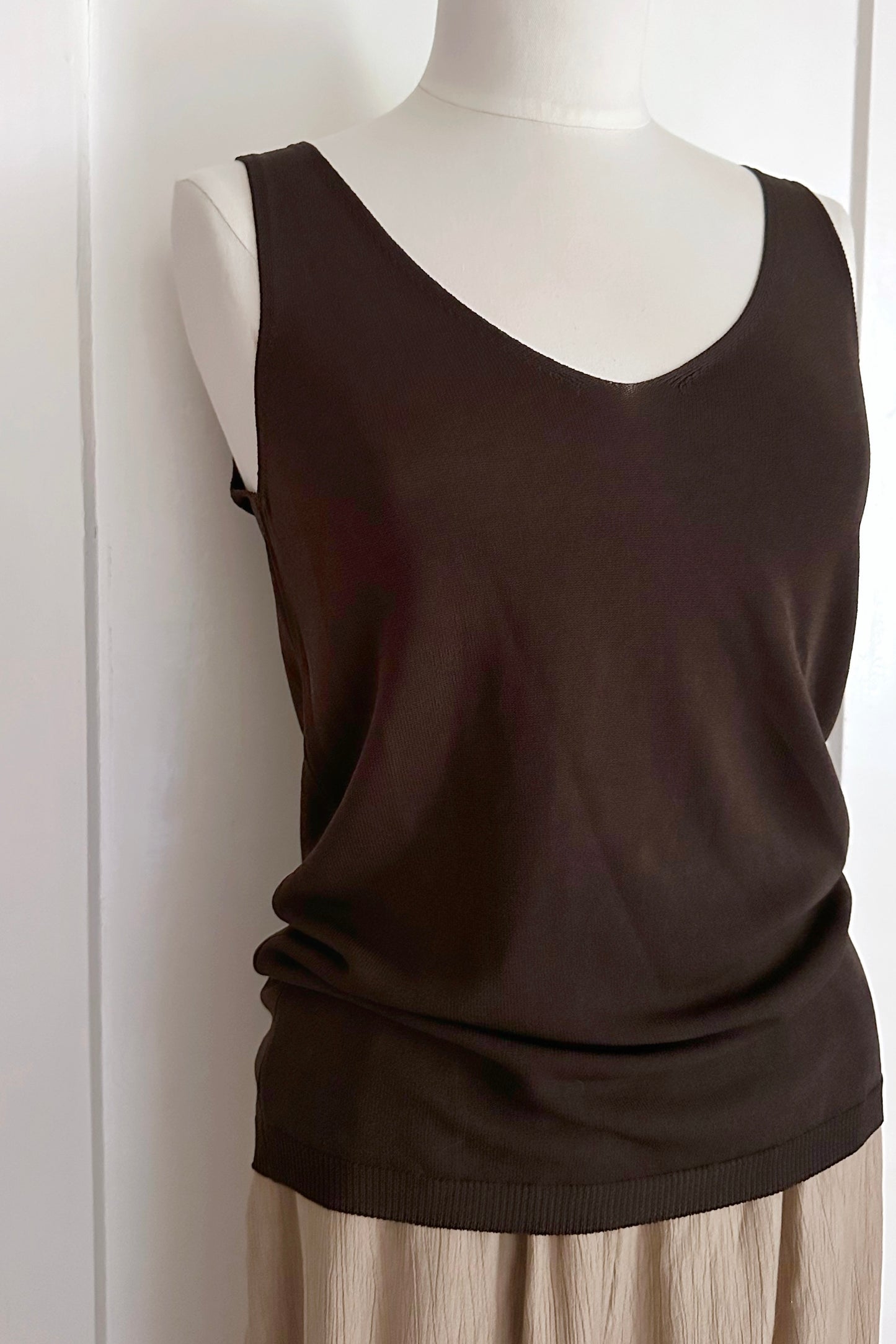 Hüftlanges Feinstricktop aus Viskose