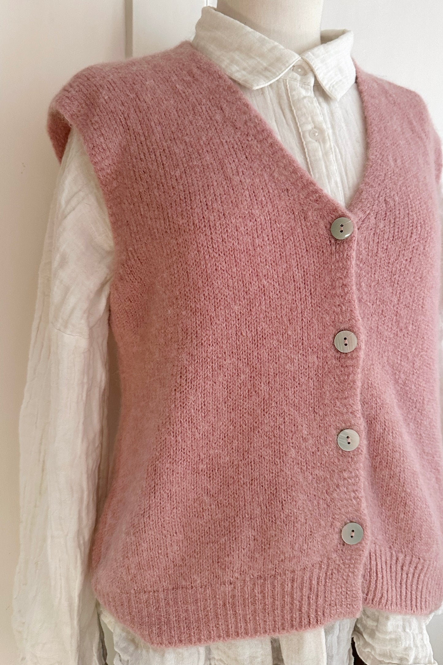 Strickweste mit Alpakawolle