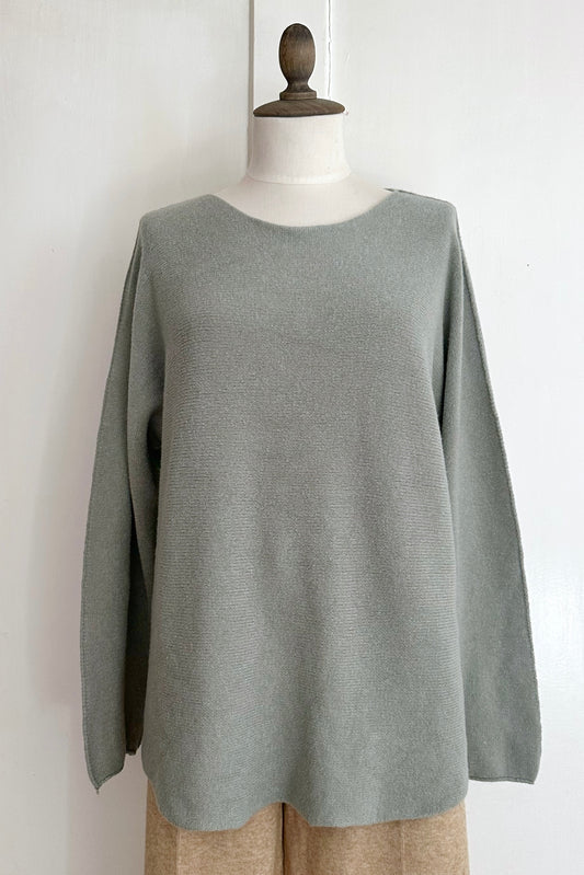 Strickpullover mit Rundhals aus Viskose