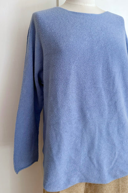 Strickpullover mit Rundhals aus Viskose