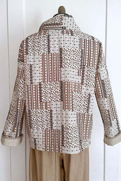 Gesteppte Baumwolljacke Patchwork