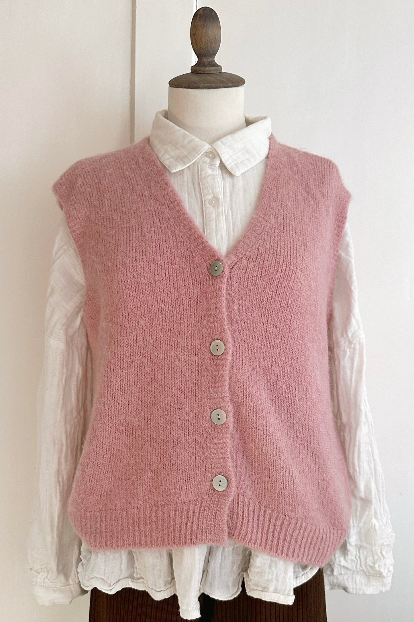 Strickweste mit Alpakawolle