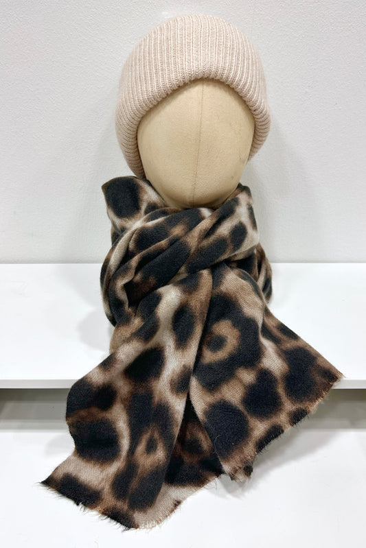 Viskoseschal mit Leopardenmuster